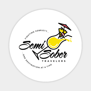 Semi Sober Travelers Pina Colada with transparent background Magnet